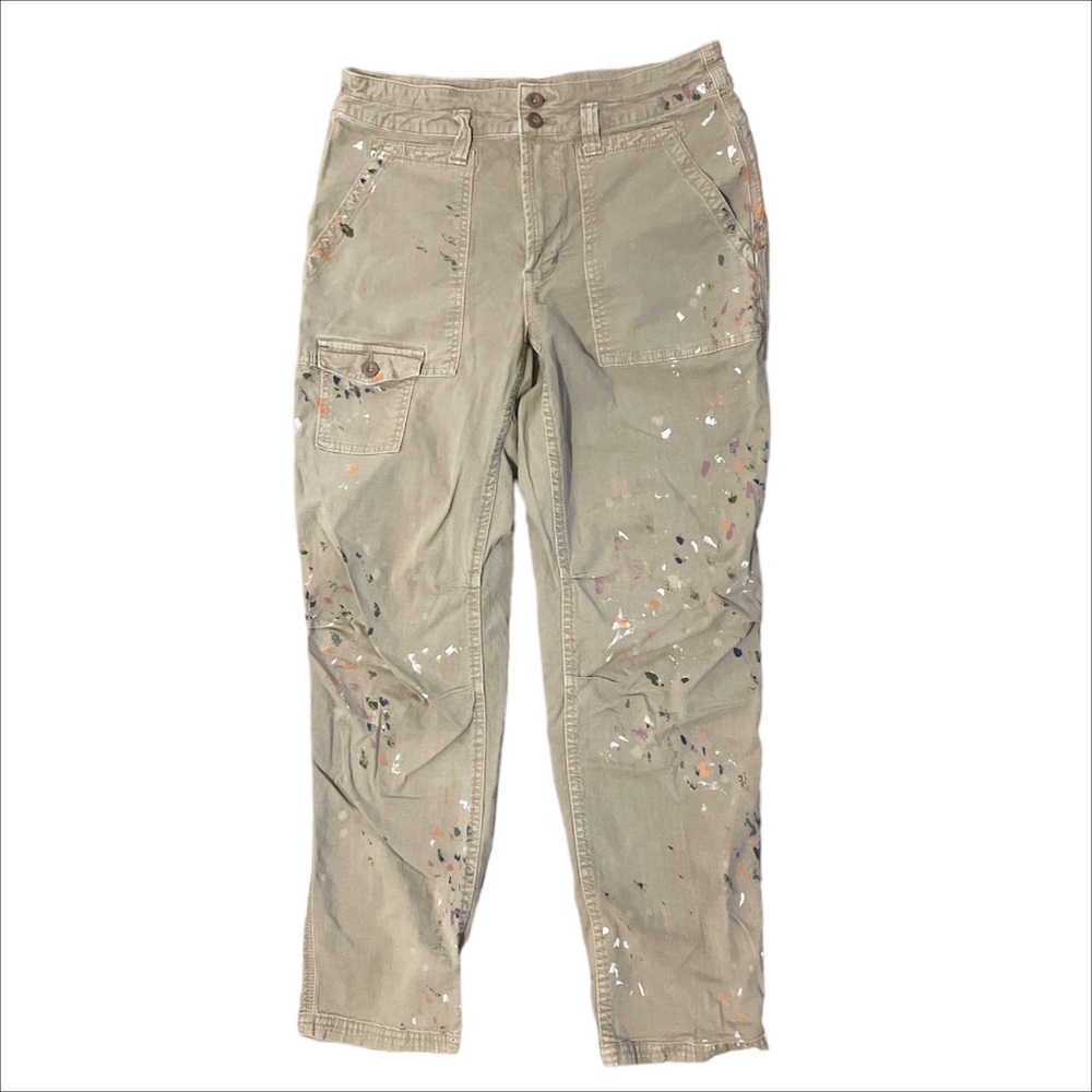 Anthropologie Paint Splatter Pants
